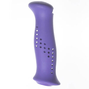 Rubber-like purple grip of TPE-SEBS.